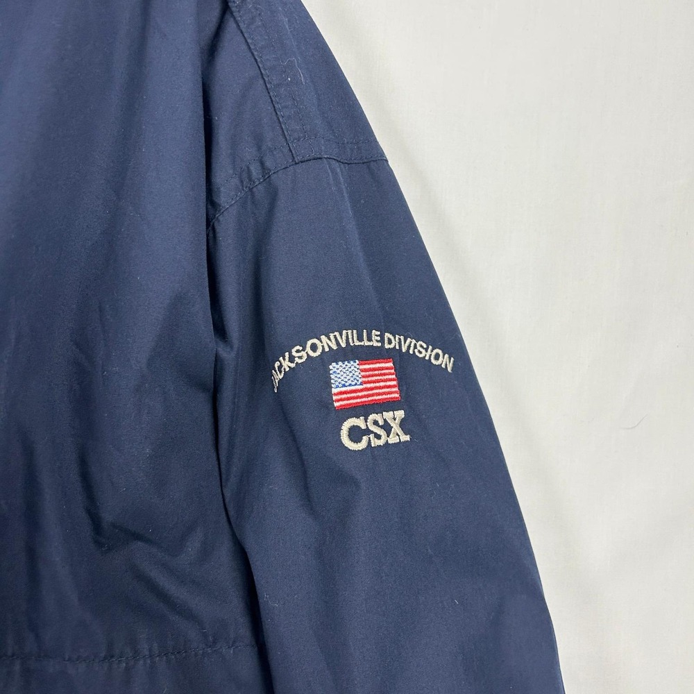 Augusta Sportswear Jacksonville Division Vintage Navy Windbreaker Jacket Size XL - Picture 6 of 8